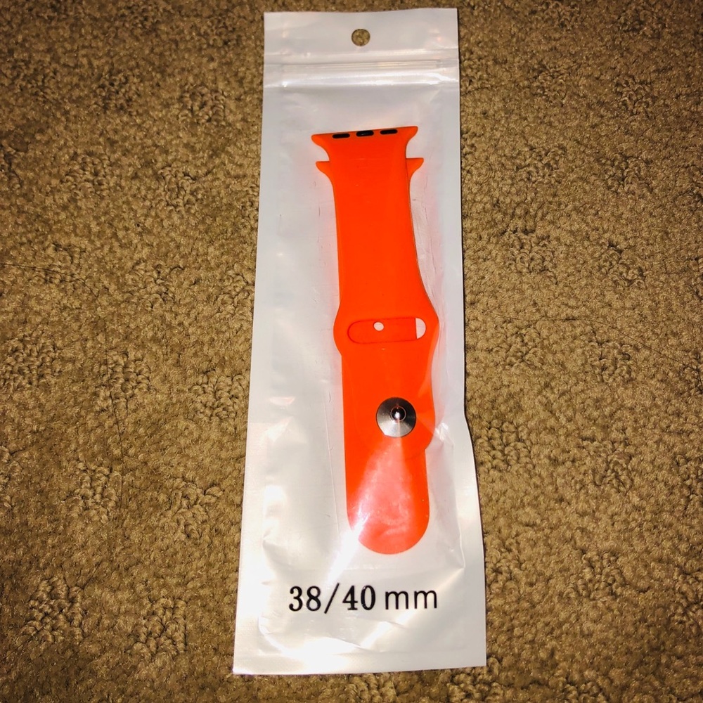Apple Watch Silicon Band, Bright Orange